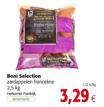Promoties Boni selection aardappelen franceline - Boni - Geldig van 04/10/2017 tot 17/10/2017 bij Colruyt