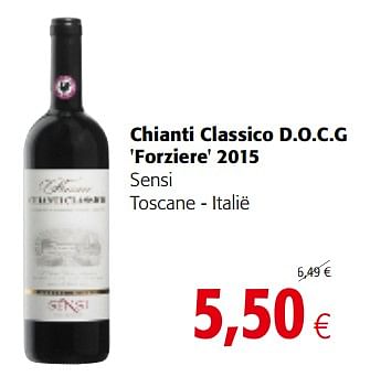 Promoties Chianti classico d.o.c.g `forziere` 2015 - Rode wijnen - Geldig van 04/10/2017 tot 17/10/2017 bij Colruyt