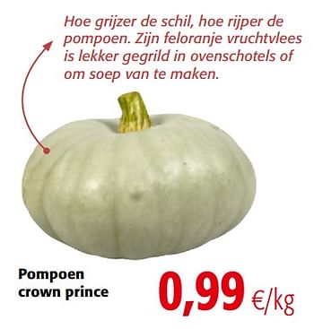 Promoties Pompoen crown prince - Huismerk - Colruyt - Geldig van 04/10/2017 tot 17/10/2017 bij Colruyt