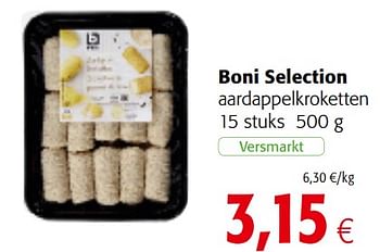 Promoties Boni selection aardappelkroketten - Boni - Geldig van 04/10/2017 tot 17/10/2017 bij Colruyt