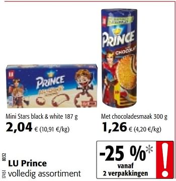 Promoties Lu prince volledig assortiment - Lu - Geldig van 04/10/2017 tot 17/10/2017 bij Colruyt