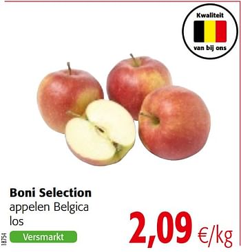 Promoties Boni selection appelen belgica - Boni - Geldig van 04/10/2017 tot 17/10/2017 bij Colruyt