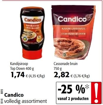 Promoties Candico volledig assortiment - Candico - Geldig van 04/10/2017 tot 17/10/2017 bij Colruyt