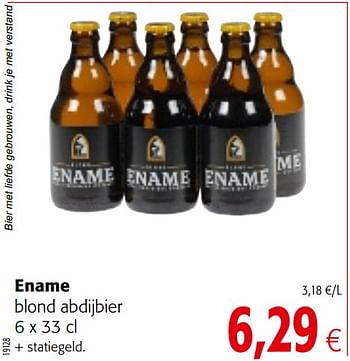 Promoties Ename blond abdijbier - Ename - Geldig van 04/10/2017 tot 17/10/2017 bij Colruyt