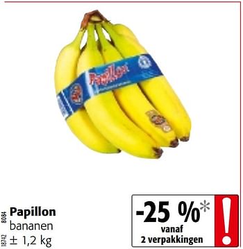Promoties Papillon bananen - Huismerk - Colruyt - Geldig van 04/10/2017 tot 17/10/2017 bij Colruyt