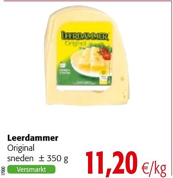 Promoties Leerdammer original - Leerdammer - Geldig van 04/10/2017 tot 17/10/2017 bij Colruyt