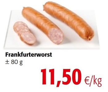 Promoties Frankfurterworst - Huismerk - Colruyt - Geldig van 04/10/2017 tot 17/10/2017 bij Colruyt