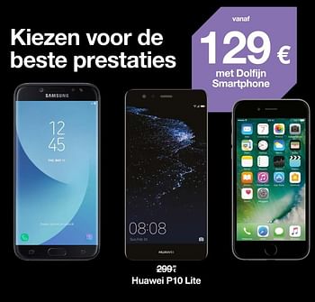 Promoties Huawei p10 lite - Huawei - Geldig van 07/10/2017 tot 06/11/2017 bij Orange