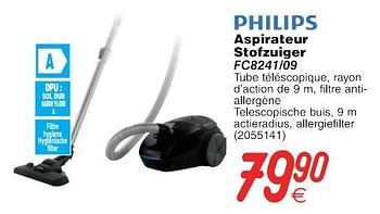 Promoties Philips aspirateur stofzuiger fc8241-09 - Philips - Geldig van 10/10/2017 tot 23/10/2017 bij Cora