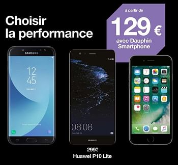 Promotions Huawei p10 lite - Huawei - Valide de 07/10/2017 à 06/11/2017 chez Orange