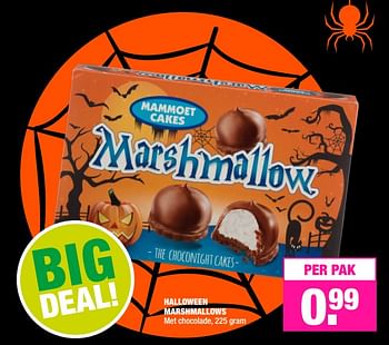Promoties Halloween marshmallows - Huismerk - Big Bazar - Geldig van 09/10/2017 tot 22/10/2017 bij Big Bazar