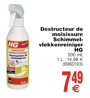HG Destructeur de moisissure schimmelvlekkenreiniger hg - En promotion chez  Cora