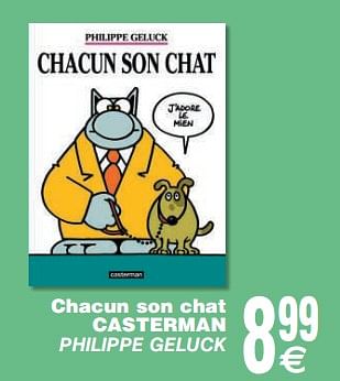 Promotions Chacun son chat casterman - Produit maison - Cora - Valide de 10/10/2017 à 23/10/2017 chez Cora