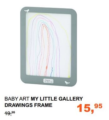 Promotions Baby art my little gallery drawings frame - Baby Art - Valide de 08/10/2017 à 28/10/2017 chez Baby & Tiener Megastore