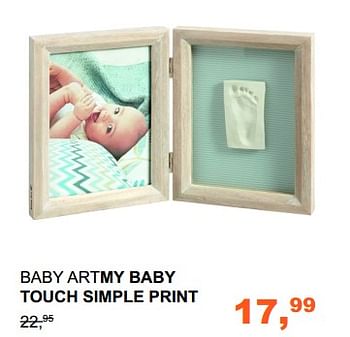 Promoties Baby artmy baby touch simple print - Baby Art - Geldig van 08/10/2017 tot 28/10/2017 bij Baby & Tiener Megastore