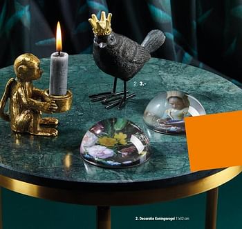 Promotions Decoratie koningsvogel - Produit maison - Kwantum - Valide de 23/10/2017 à 29/10/2017 chez Kwantum