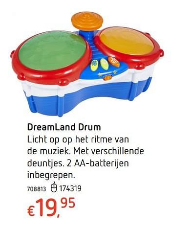Promoties Dreamland drum - Huismerk - Dreamland - Geldig van 19/10/2017 tot 06/12/2017 bij Dreamland