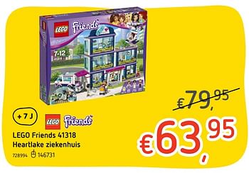 Promoties Lego friends 41318 heartlake ziekenhuis - Lego - Geldig van 19/10/2017 tot 06/12/2017 bij Dreamland
