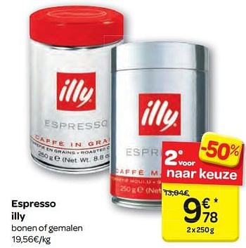 Promoties Espresso illy - Illy - Geldig van 11/10/2017 tot 23/10/2017 bij Carrefour
