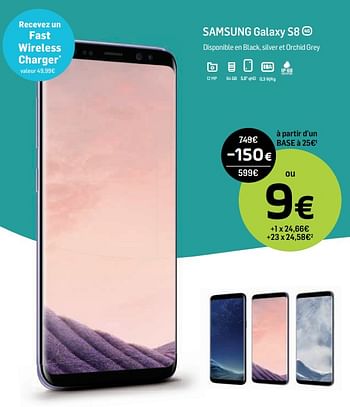 Promotions Samsung galaxy s8 - Samsung - Valide de 09/10/2017 à 05/11/2017 chez Base