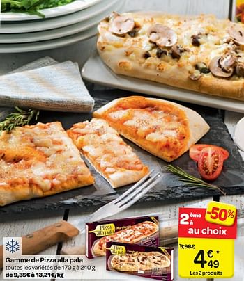 Promotions Gamme de pizza alla pala - Produit maison - Carrefour  - Valide de 11/10/2017 à 23/10/2017 chez Carrefour