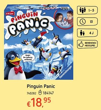 Promoties Pinguin panic - Ravensburger - Geldig van 19/10/2017 tot 06/12/2017 bij Dreamland