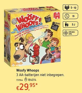 Promotions Woofy whoops - Jumbo - Valide de 19/10/2017 à 06/12/2017 chez Dreamland