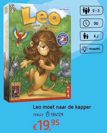 Promoties Leo moet naar de kapper - 999games - Geldig van 19/10/2017 tot 06/12/2017 bij Dreamland