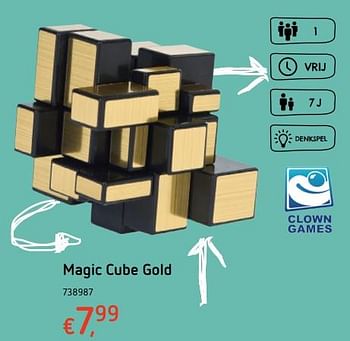 Promoties Magic cube gold - Clown Games - Geldig van 19/10/2017 tot 06/12/2017 bij Dreamland
