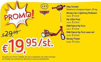 Promoties Step my first scooter my little pony - My Little Pony - Geldig van 19/10/2017 tot 06/12/2017 bij Dreamland