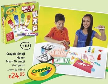 Promoties Crayola emoji maker - Crayola - Geldig van 19/10/2017 tot 06/12/2017 bij Dreamland