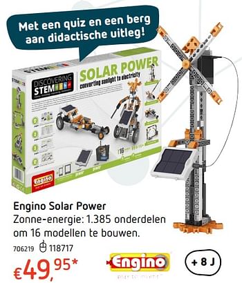Promoties Engino solar power - Engino - Geldig van 19/10/2017 tot 06/12/2017 bij Dreamland
