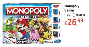 Promoties Monopoly gamer - Hasbro - Geldig van 19/10/2017 tot 06/12/2017 bij Dreamland