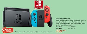 Promoties Nintendo switch console - Nintendo - Geldig van 19/10/2017 tot 06/12/2017 bij Dreamland