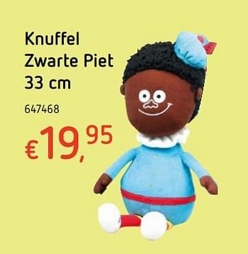 Promoties Knuffel zwarte piet - Huismerk - Dreamland - Geldig van 19/10/2017 tot 06/12/2017 bij Dreamland