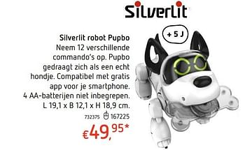 Promoties Silverlit robot pupbo - Silverlit - Geldig van 19/10/2017 tot 06/12/2017 bij Dreamland
