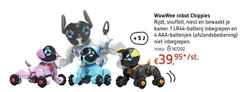 Promoties Wowwee robot chippies - Wowwee - Geldig van 19/10/2017 tot 06/12/2017 bij Dreamland