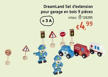 Promoties Dreamland set d`extension pour garage en bois 9 pièces - Huismerk - Dreamland - Geldig van 19/10/2017 tot 06/12/2017 bij Dreamland