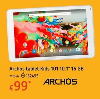 Promotions Archos tablet kids 101 10.1 16 gb - Archos - Valide de 19/10/2017 à 06/12/2017 chez Dreamland