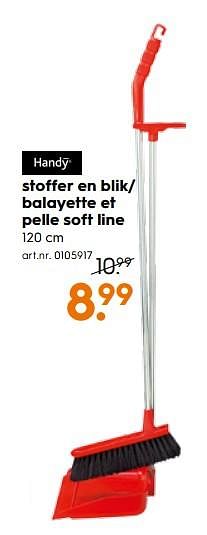 Promotions Stoffer en blik-balayette et pelle soft line - Handy - Valide de 09/10/2017 à 02/11/2017 chez Blokker