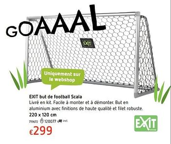 Promoties Exit but de football scala - Exit - Geldig van 19/10/2017 tot 06/12/2017 bij Dreamland
