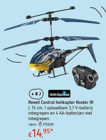 Promoties Revell control helikopter roxter ir - Revell - Geldig van 19/10/2017 tot 06/12/2017 bij Dreamland