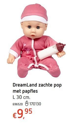 Promoties Dreamland zachte pop met papfles - Huismerk - Dreamland - Geldig van 19/10/2017 tot 06/12/2017 bij Dreamland