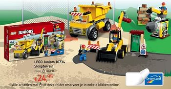 Promotions Lego juniors sloopterrein - Lego - Valide de 19/10/2017 à 06/12/2017 chez Dreamland