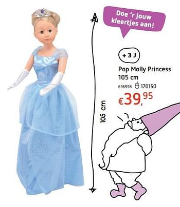 Promoties Pop molly princess 105 cm - Quinny - Geldig van 19/10/2017 tot 06/12/2017 bij Dreamland