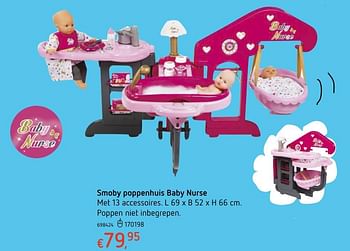 Promoties Smoby poppenhuis baby nurse - Smoby - Geldig van 19/10/2017 tot 06/12/2017 bij Dreamland