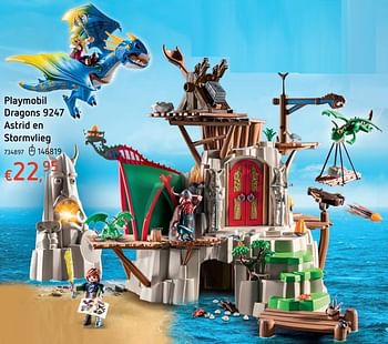 Promoties Playmobil dragons 9247 astrid en stormvlieg - Playmobil - Geldig van 19/10/2017 tot 06/12/2017 bij Dreamland