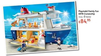 Promoties Playmobil family fun cruiseschip - Playmobil - Geldig van 19/10/2017 tot 06/12/2017 bij Dreamland