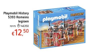 Promoties Playmobil history 5393 romeins legioen - Playmobil - Geldig van 19/10/2017 tot 06/12/2017 bij Dreamland