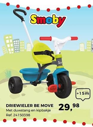 Promotions Driewieler be move - Smoby - Valide de 14/10/2017 à 12/12/2017 chez Supra Bazar